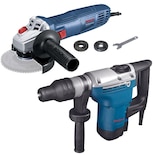 Miniesmeril Bosch 700w 4 1/2 + Martillo Perforado Sds Max Dc