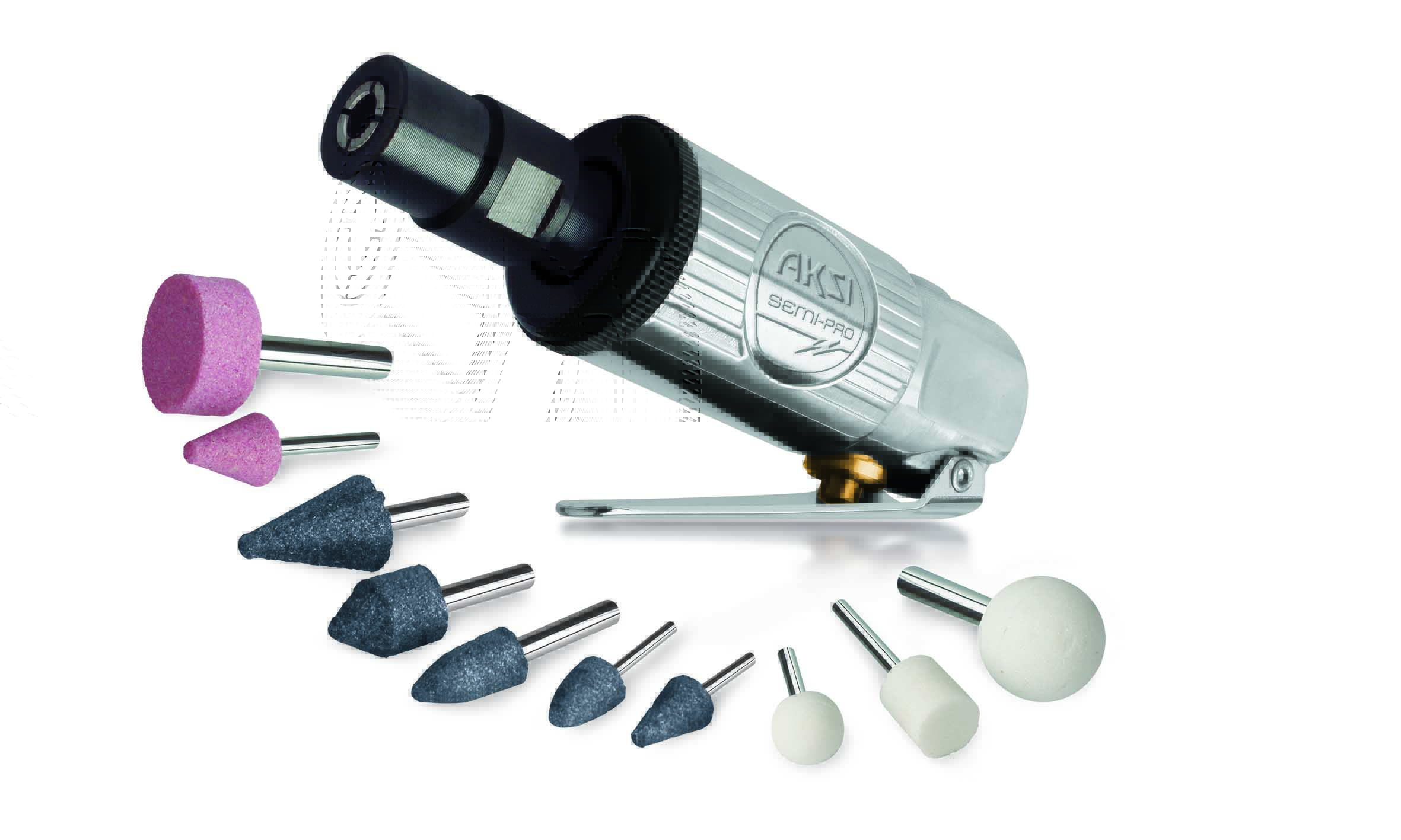 Mini Esmeriladora Neumatica De 1/4 Con Accesorios Semi Profesional