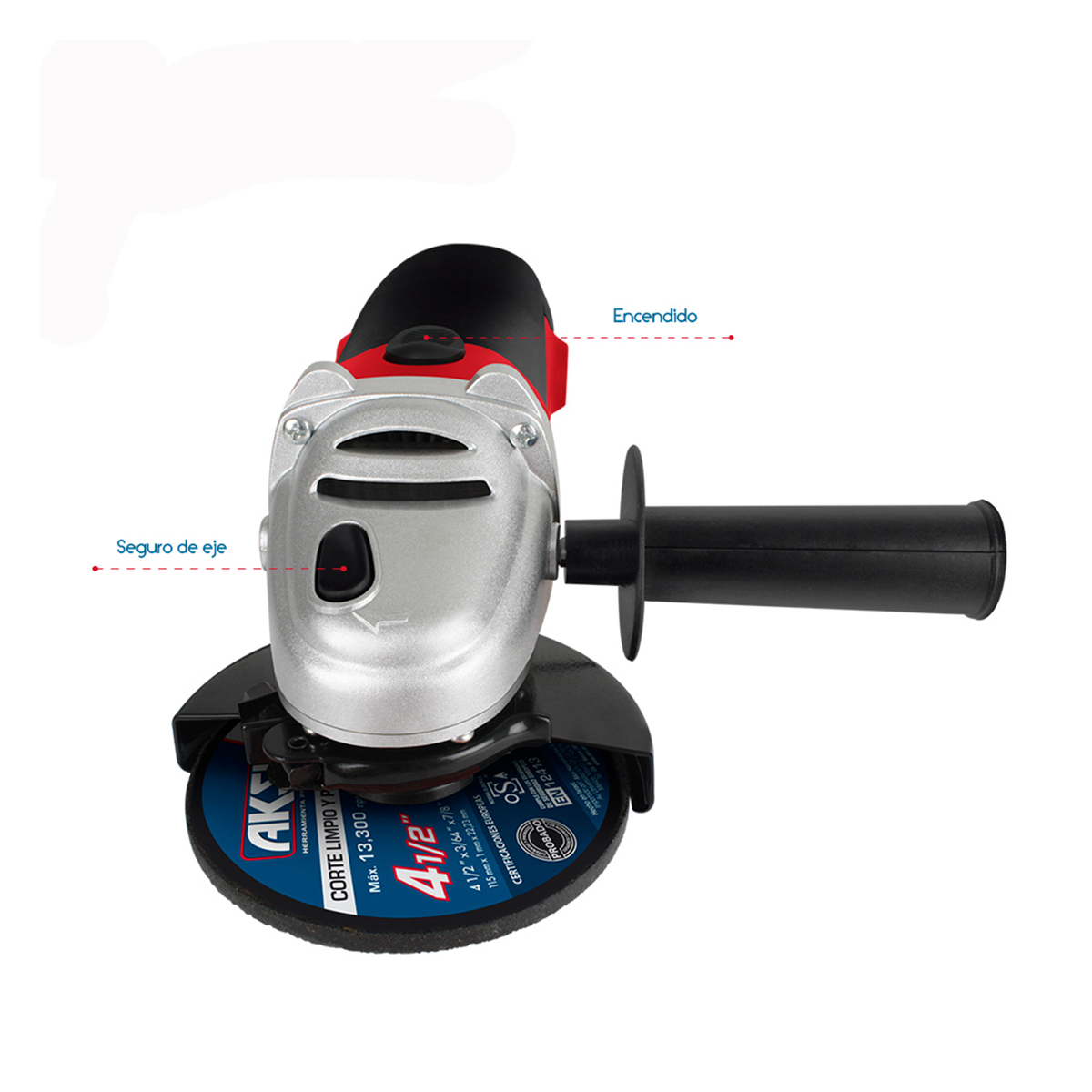 Foto 4 pulgar | Esmeriladora Aksi 900w 4 1/2 Pulg Profesional