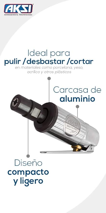 Foto 4 pulgar | Mini Esmeriladora Neumatica Aksi de 1/4 Pulg Semi Profesional