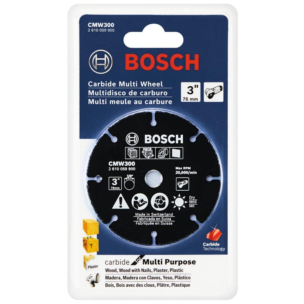 Foto 3 pulgar | Rueda Múltiple De Carburo Bosch Cmw300 De 7,62 Cm Para Madera Y Plástico - Venta Internacional.