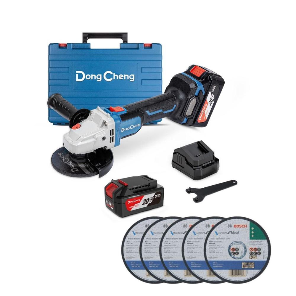 Miniesmeril A Batería Dc + 5 Discos Corte Estándar Bosch