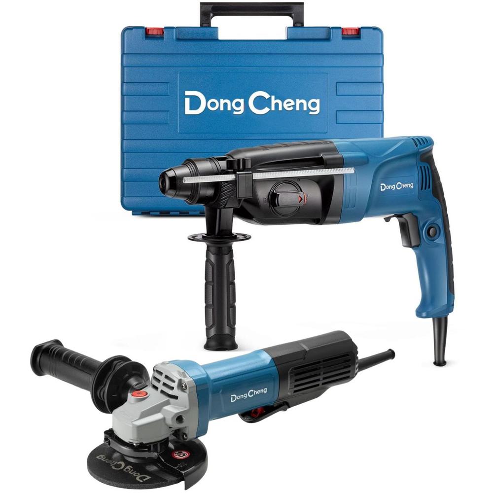 Miniesmeril 1100w + Rotomartillo Sds Plus 800w Dongcheng