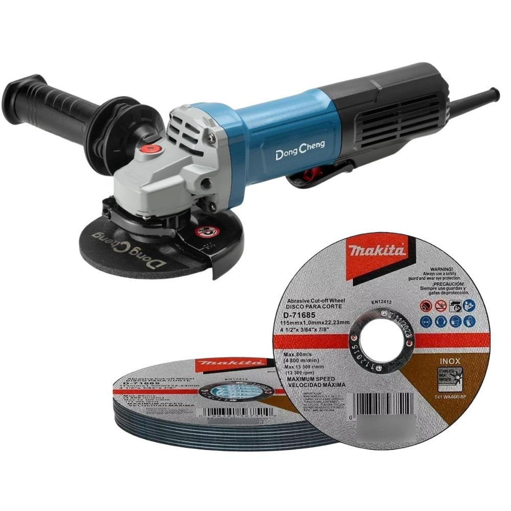 Foto 1 | Miniesmeriladora 1100w DongCheng + 10 Discos Makita de Corte