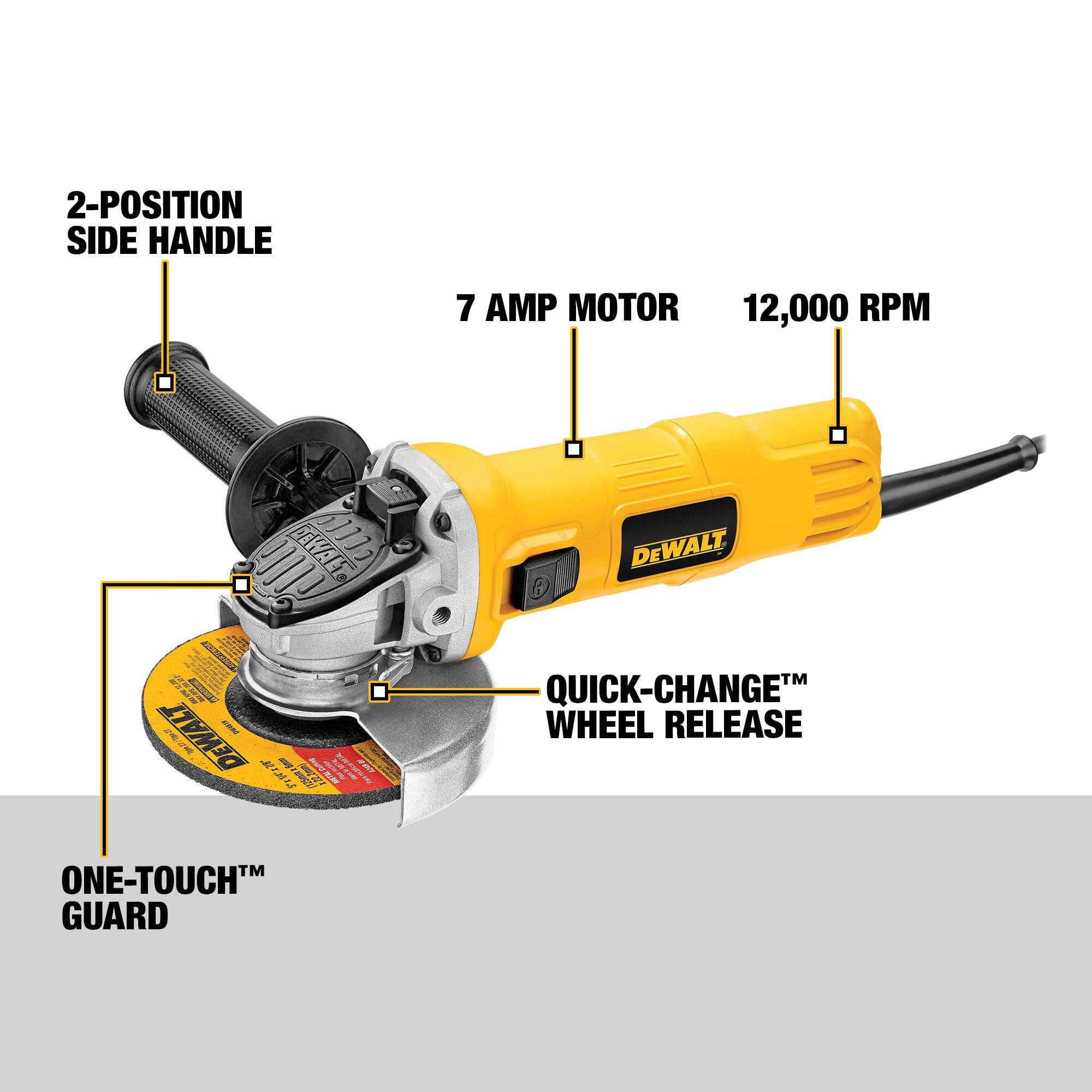 Foto 4 pulgar | Amoladora Angular Dewalt Dwe4011 7a 12000rpm 115 Mm 220v - Venta Internacional.