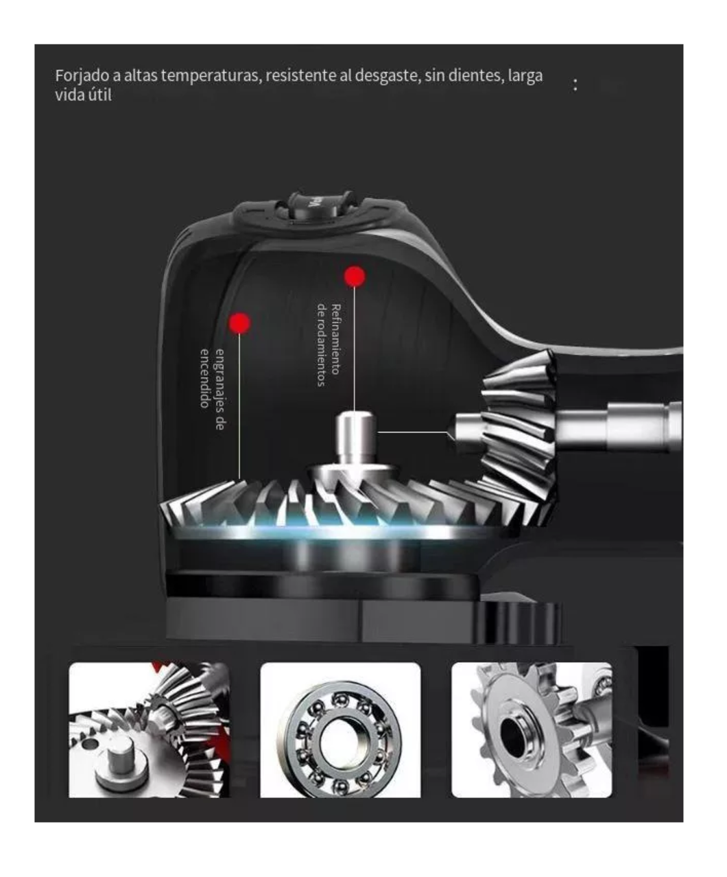 Foto 4 pulgar | Amoladora Angular Pequeña Inalámbrica De 16.8v 75mm 30000rpm, Negro/rojo
