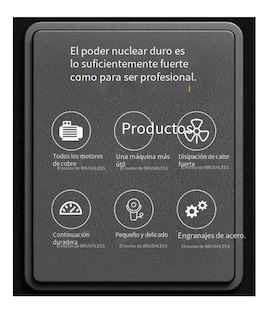 Foto 4 | Amoladora Angular Pequeña Inalámbrica De 16.8v 75mm 30000rpm, Negro/rojo