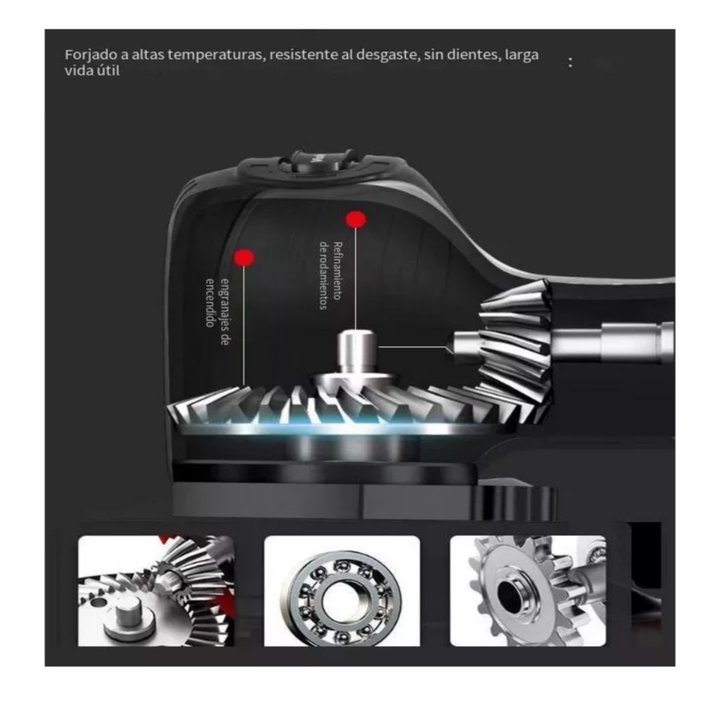 Foto 4 pulgar | Amoladora Angular Pequeña Inalámbrica De 16.8v 75mm 30000rpm Rojo Belug