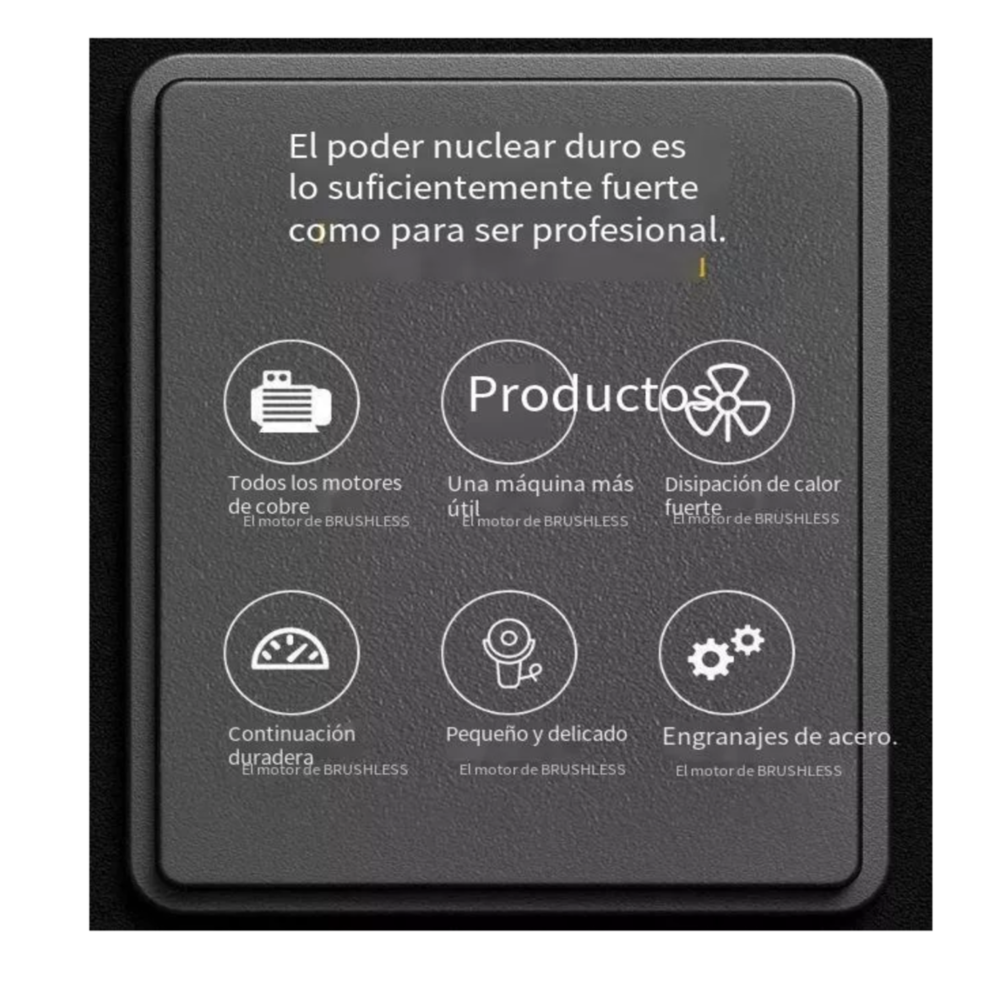 Foto 5 pulgar | Amoladora Angular Pequeña Inalámbrica De 16.8v 75mm 30000rpm Rojo Belug