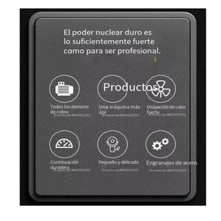 Foto 4 | Amoladora Angular Pequeña Inalámbrica De 16.8v 75mm 30000rpm Rojo Belug