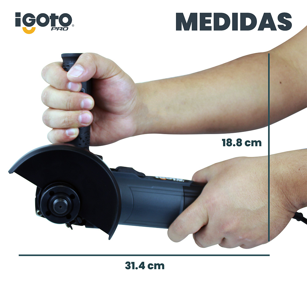 Foto 9 pulgar | Esmeriladora Angular 800 W  Velocidad Variable