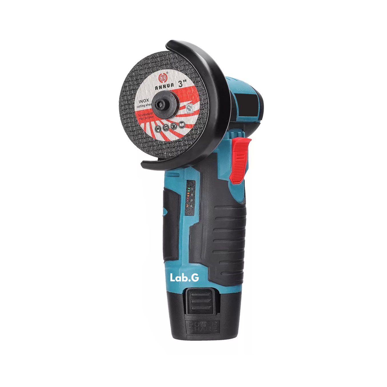 Foto 1 | Mini Esmeril Angular Inalámbrica Lab.g Pulidora 12v 75mm 2 Batería Azul/negro