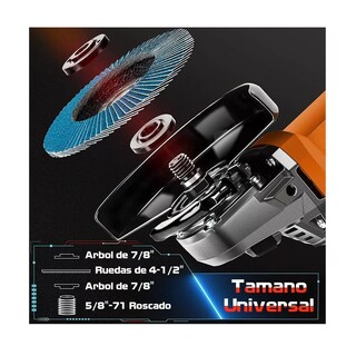 Foto 3 | Mini Esmeriladora Angular Pulidora 860 W 127v +10 Accesorios Eo Safe Imports Esi-3564-1 Naranja