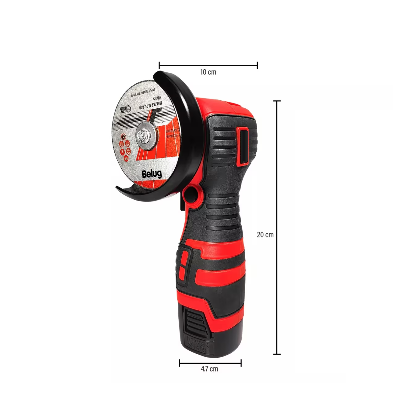Foto 3 | Mini Esmeril Angular Inalámbrica Pulidora 16.8v 75mm28000rpm, Belug  Rojo/negro