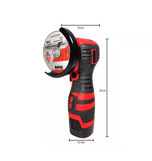 Foto 3 | Mini Esmeril Angular Inalámbrica Pulidora 16.8v 75mm28000rpm, Belug Rojo/negro