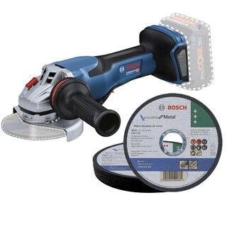 Foto 1 | Miniesmeriladora Bosch Gws 18v-15 P + 10 Discos Corte 4 1/2'