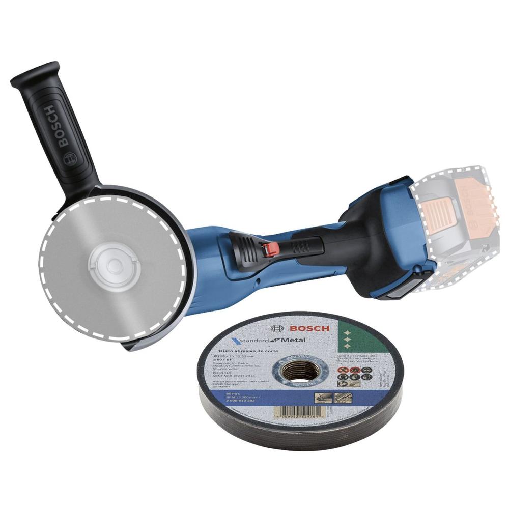 Foto 4 pulgar | Miniesmeriladora Bosch Gws 18v-15 P + 10 Discos Corte 4 1/2'