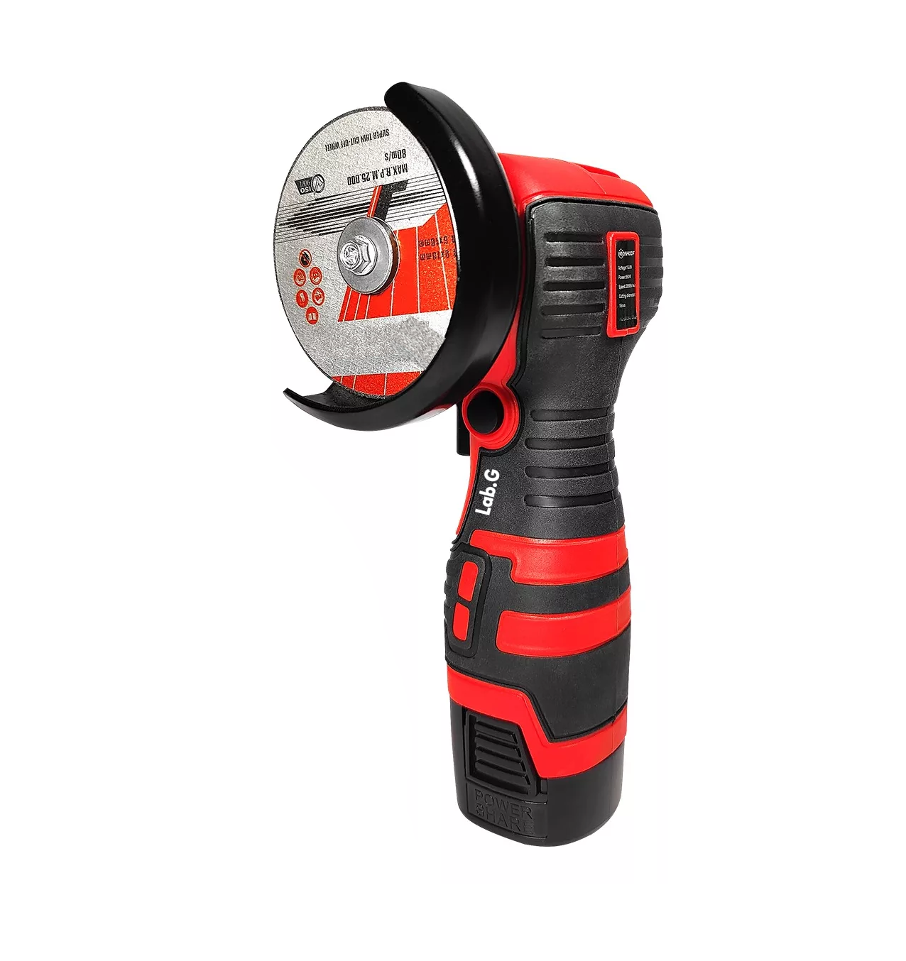 Foto 1 | Mini Esmeril Angular Inalámbrica Lab.g Pulidora 16.8v 75mm28000rpm Rojo/negro