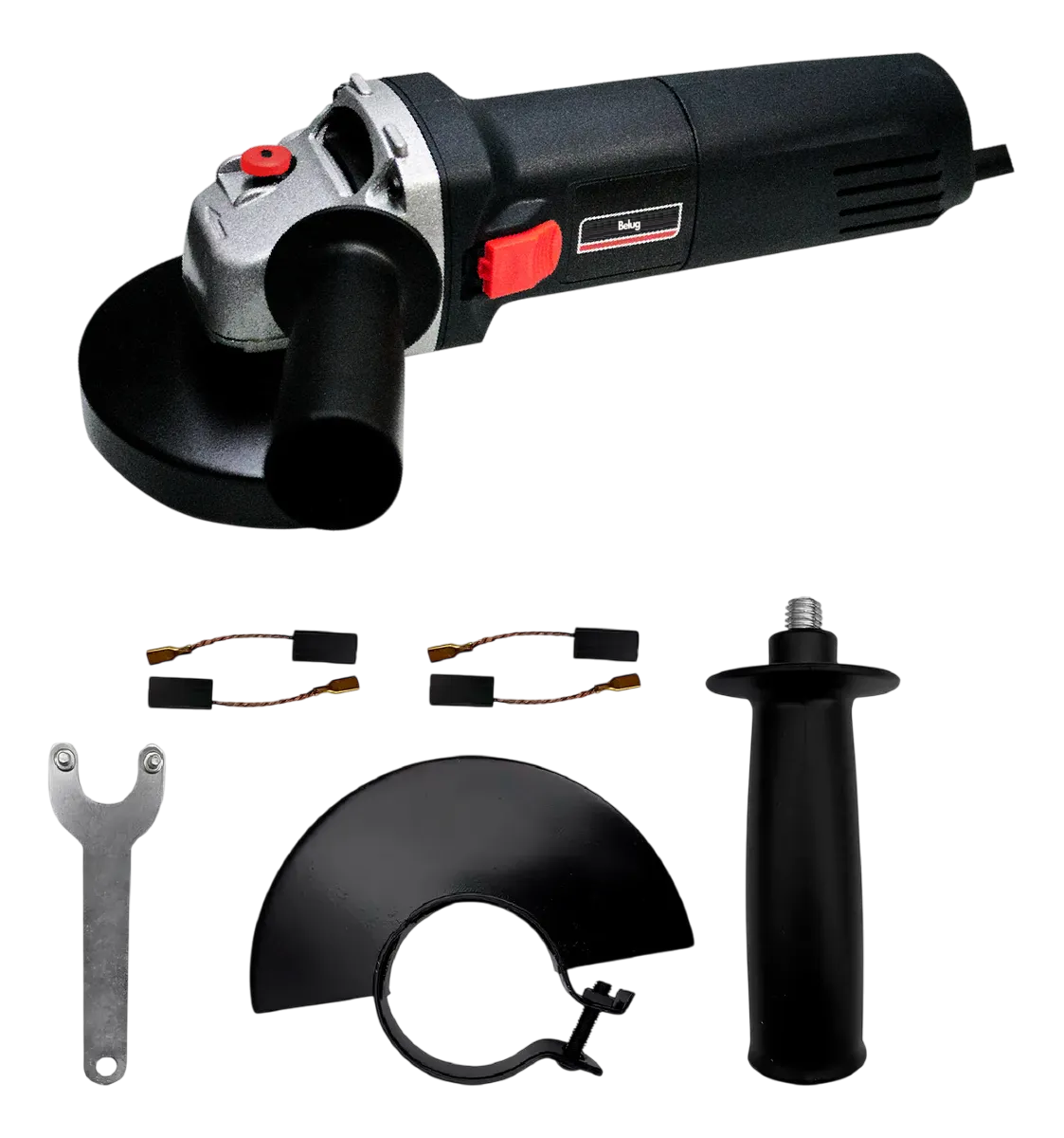 Esmeriladora Angular Belug 780w 115mm 11000rpm Cable Eléctrico Negro