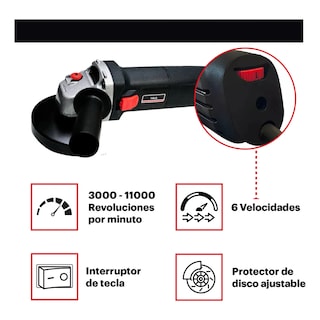 Foto 2 | Esmeriladora Angular Lab.g 780w 115mm 11000rpm Cable Eléctrico Negro