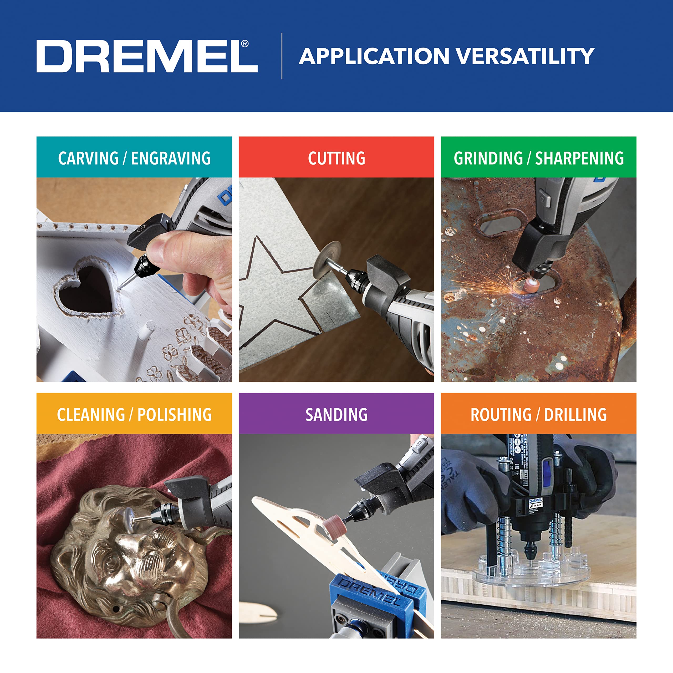 Foto 7 | Kit De Herramientas Rotativas Dremel 4300-5/40 De Alto Rendimiento Con Led - Venta Internacional.