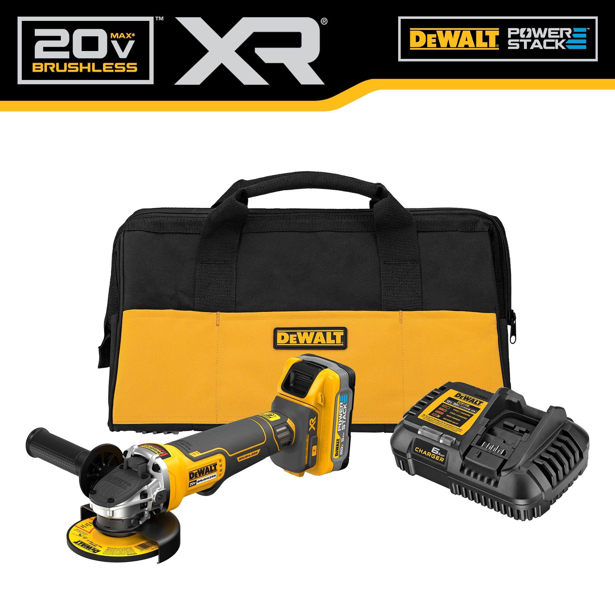 Foto 3 pulgar | Amoladora Angular Dewalt Dcg413h1 20 V Max Inalámbrica 11 Cm Con Batería - Venta Internacional.