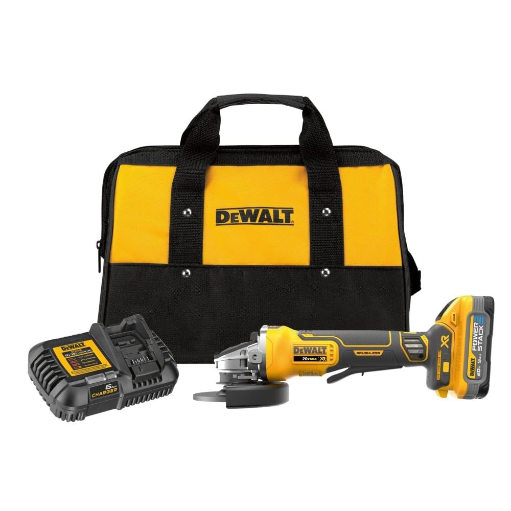 Foto 5 pulgar | Amoladora Angular Dewalt Dcg413h1 20 V Max Inalámbrica 11 Cm Con Batería - Venta Internacional.