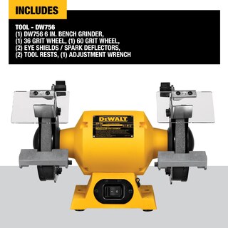 Foto 2 | Amoladora De Mesa Dewalt Dw756, 150 Mm, 5/8 Hp, Motor De Inducción - Venta Internacional.
