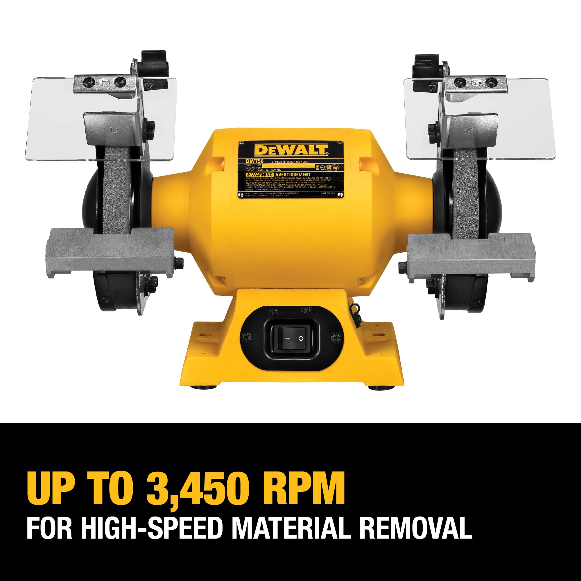 Foto 8 pulgar | Amoladora De Mesa Dewalt Dw756, 150 Mm, 5/8 Hp, Motor De Inducción - Venta Internacional.