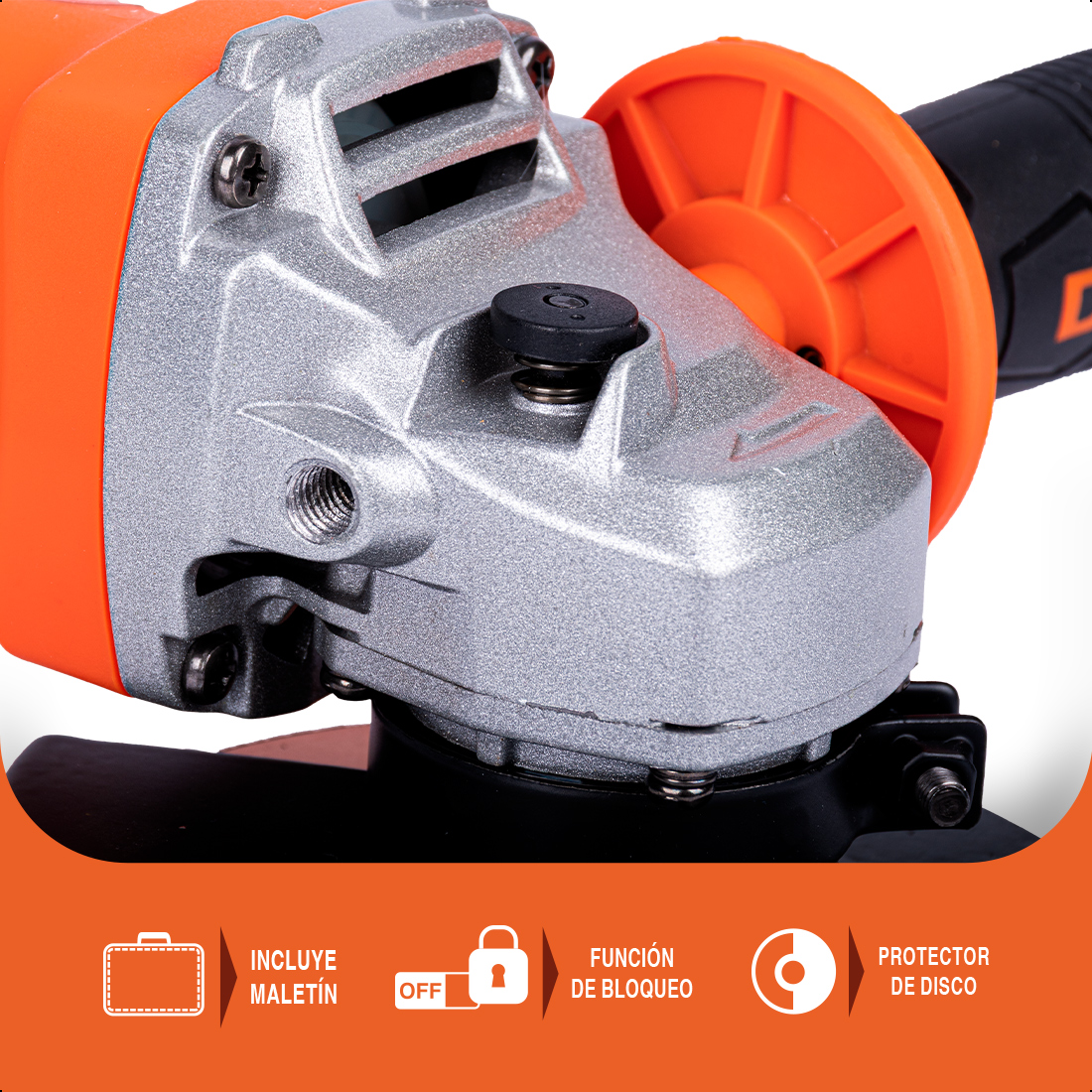 Foto 7 pulgar | Esmeriladora 4-1/2'' 750w 11000rpm Daewoo