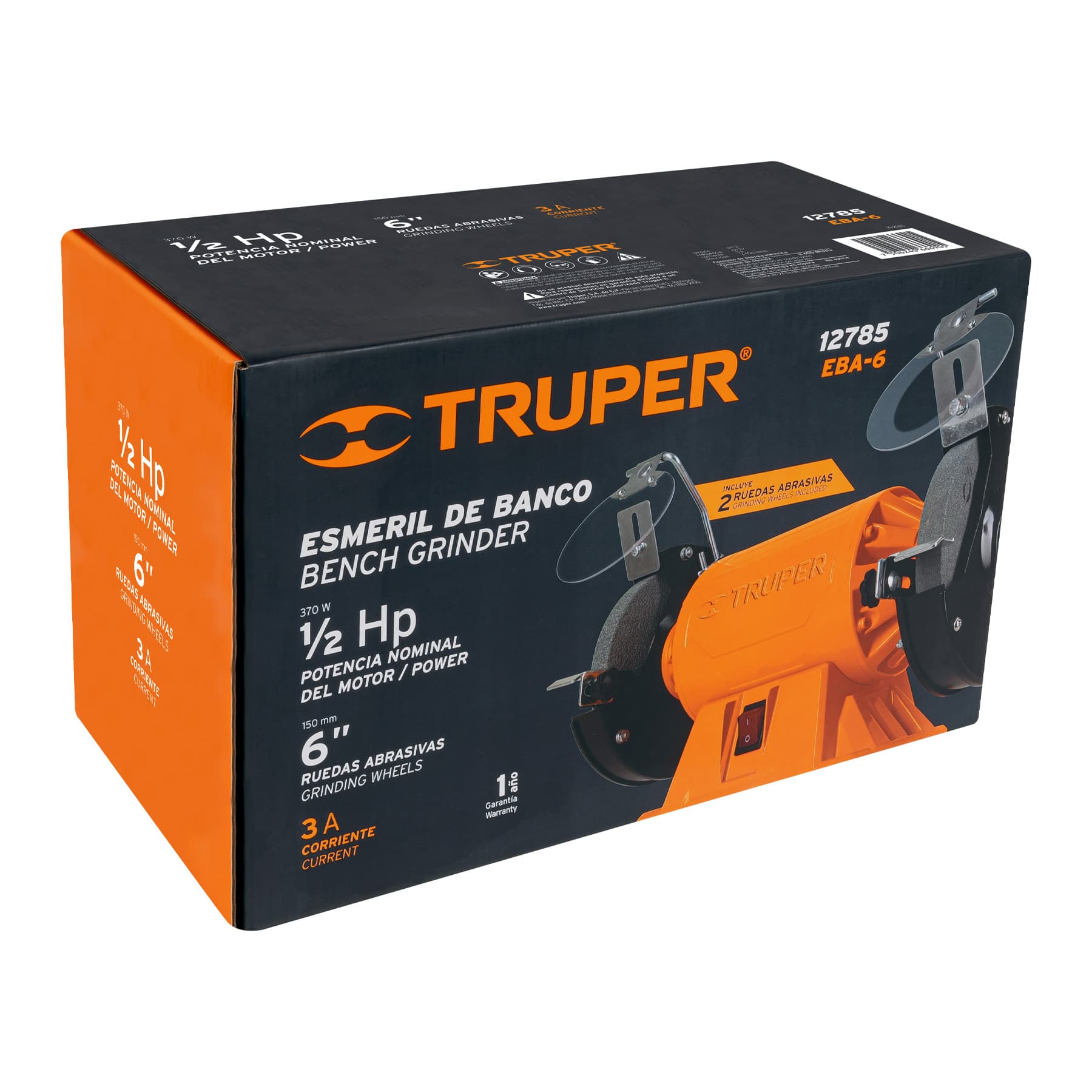 Foto 4 | Esmeril de Banco Truper de 1/2 Hp