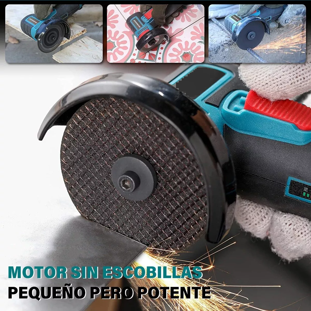 Foto 4 pulgar | Mini Esmeril Angular Inalámbrica Pulidora  2 Batería 9 Pzs. Eo Safe Imports  Esi-9233 Azul