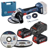 Esmeriladora Inalámbrica Bosch Gws 180-li + 2 Bat + Discos