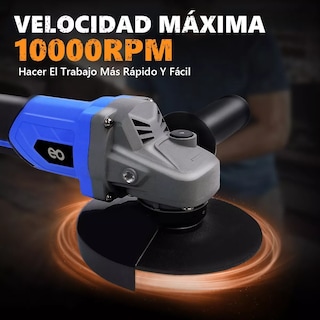 Foto 3 | Esmeriladora Angular Inalámbrica Sin Escobillas Con 6.0ah Eo Safe Imports Esi-14949-1 Azul
