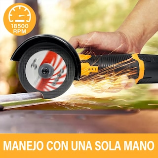 Foto 2 | Mini Esmeriladora Angular Inalámbrica Eo Safe Imports Esi-14946-1 Amarillo