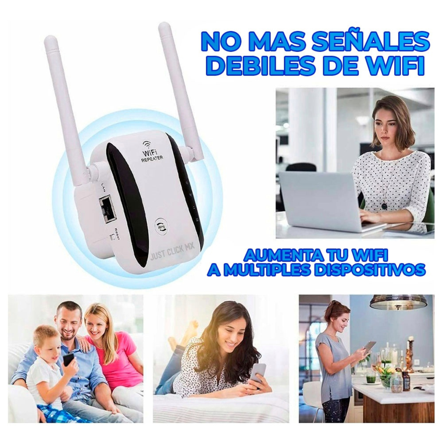 Foto 6 pulgar | Repetidor Wifi 2 Antenas 300mps