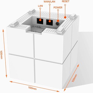 Foto 3 | Sistema Wifi En Malla Tenda Nova Mw6 Ac1200, Paquete De 2, 4000 Pies Cuadrados - Venta Internacional.