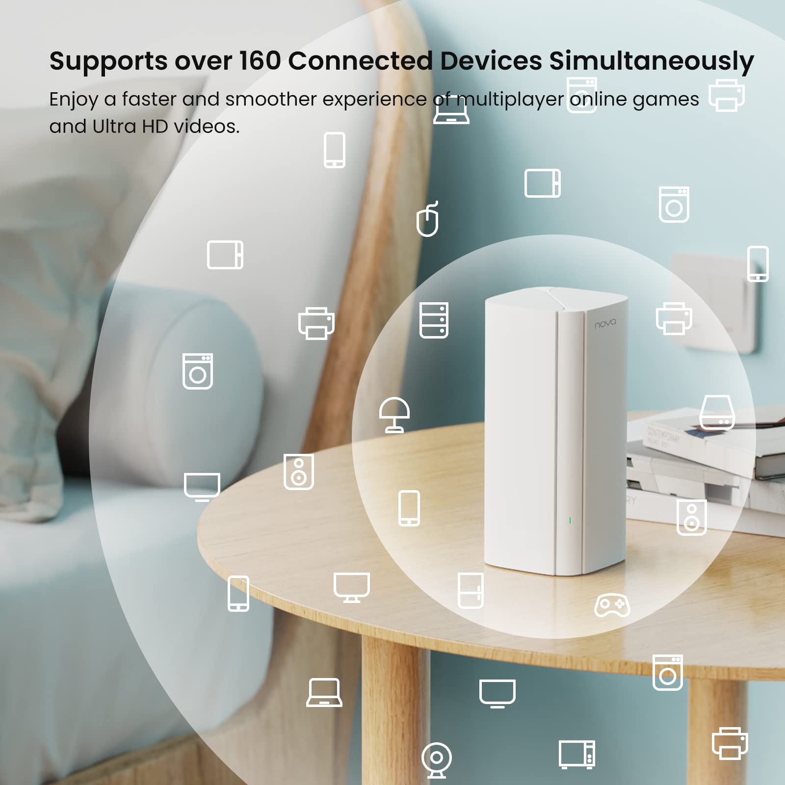 Foto 5 | Sistema Wifi 6 Mesh Tenda Nova Mx12, Paquete De 1 Unidad, Cobertura De 2800 Pies Cuadrados - Venta Internacional.