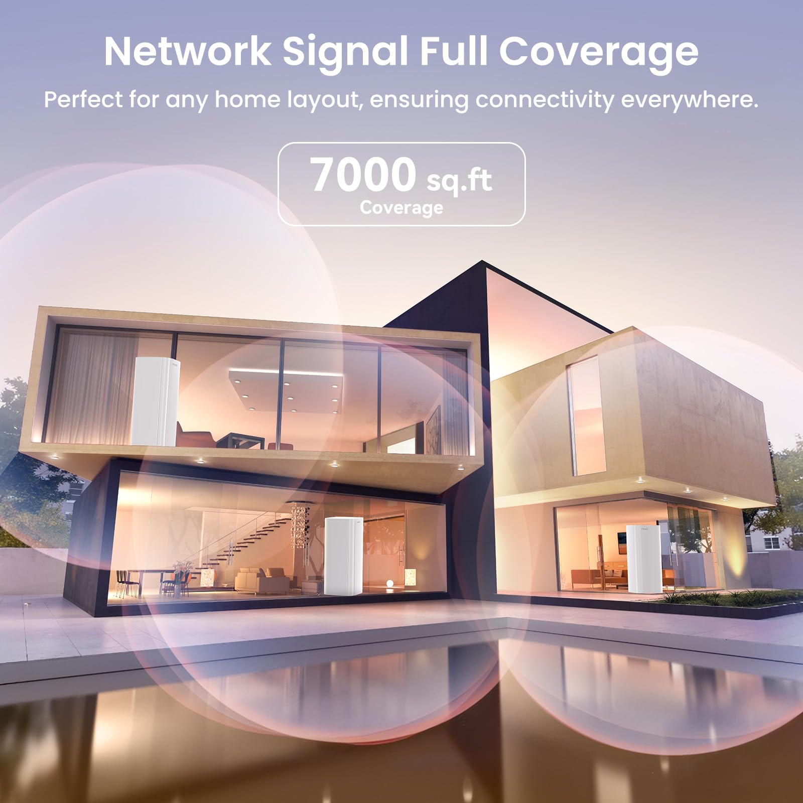 Foto 4 | Sistema Wifi 6 Mesh Tenda Nova Mx12 Ax3000, Paquete De 3 Unidades 2025 - Venta Internacional.