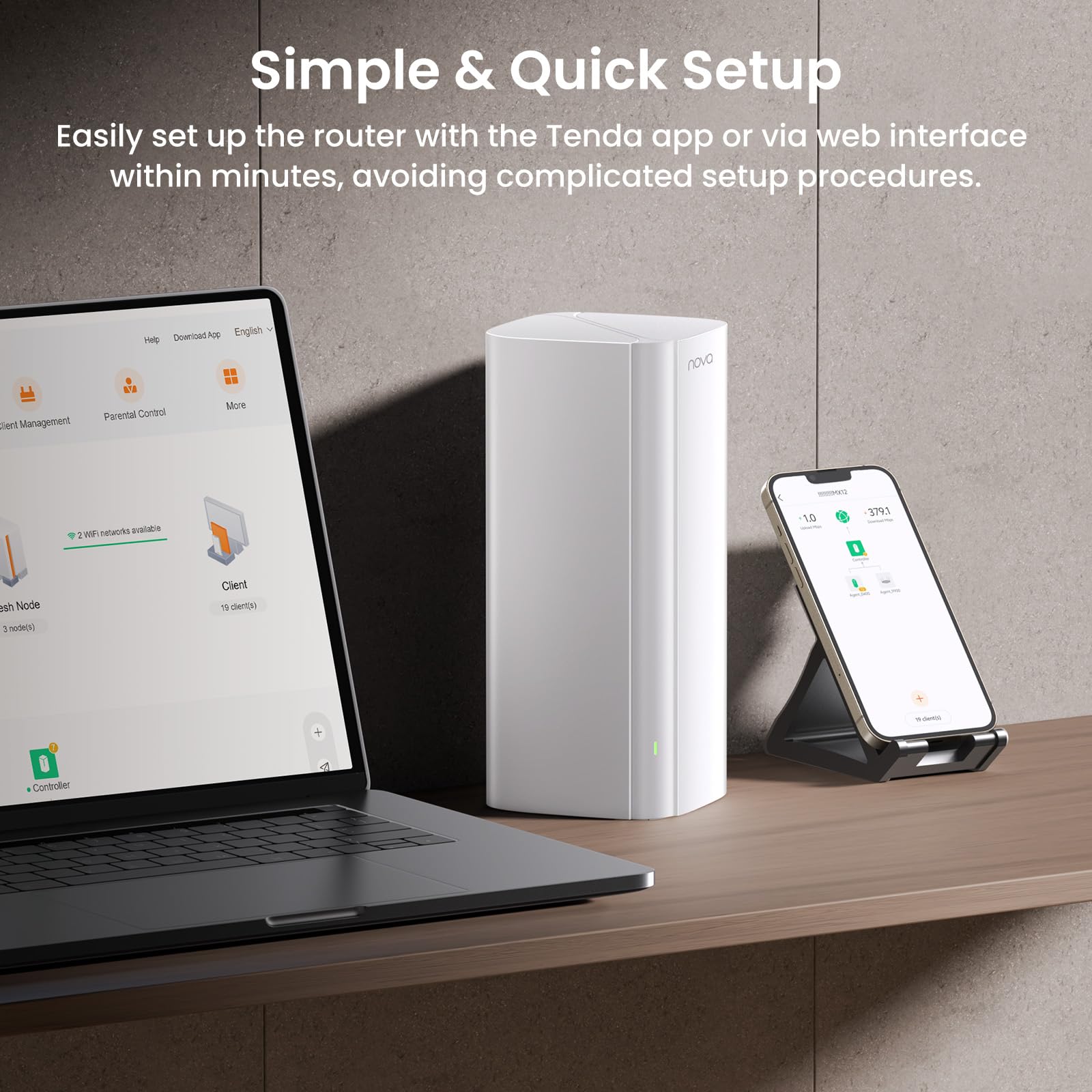 Foto 7 | Sistema Wifi 6 Mesh Tenda Nova Mx12 Ax3000, Paquete De 3 Unidades 2025 - Venta Internacional.