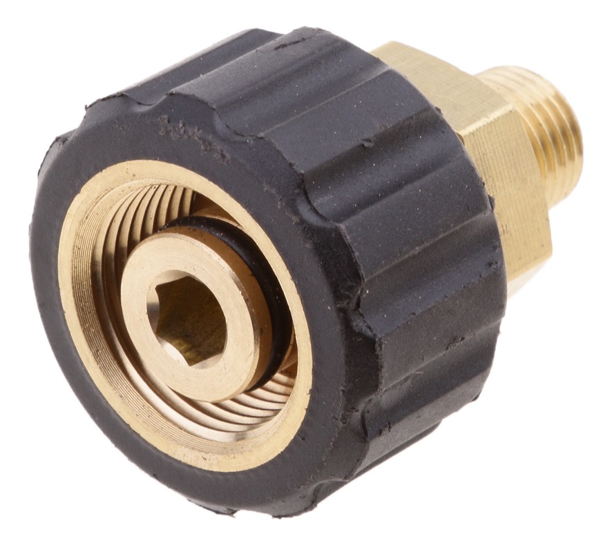 Socket 14mm Agujero Latón para Hidrolavadora Eléctrica Macho 1/4 a Hembra M22x1.5