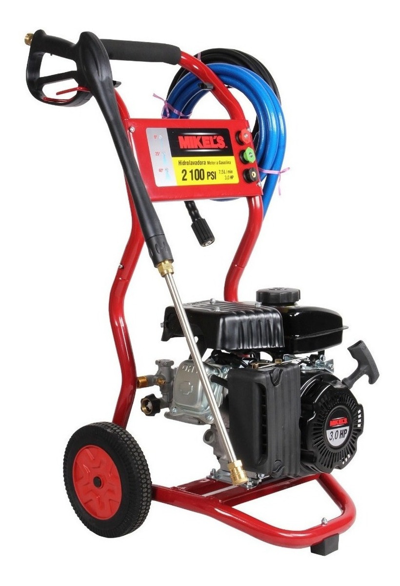 Hidrolavadora Alta Presión 200 Psi Gasolina 2.4 Hp Mikels