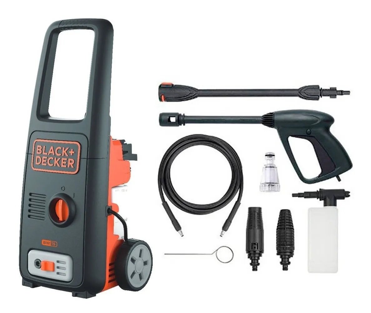 Hidrolavadora Black+Decker BW15-BD11 color Negro 1400W