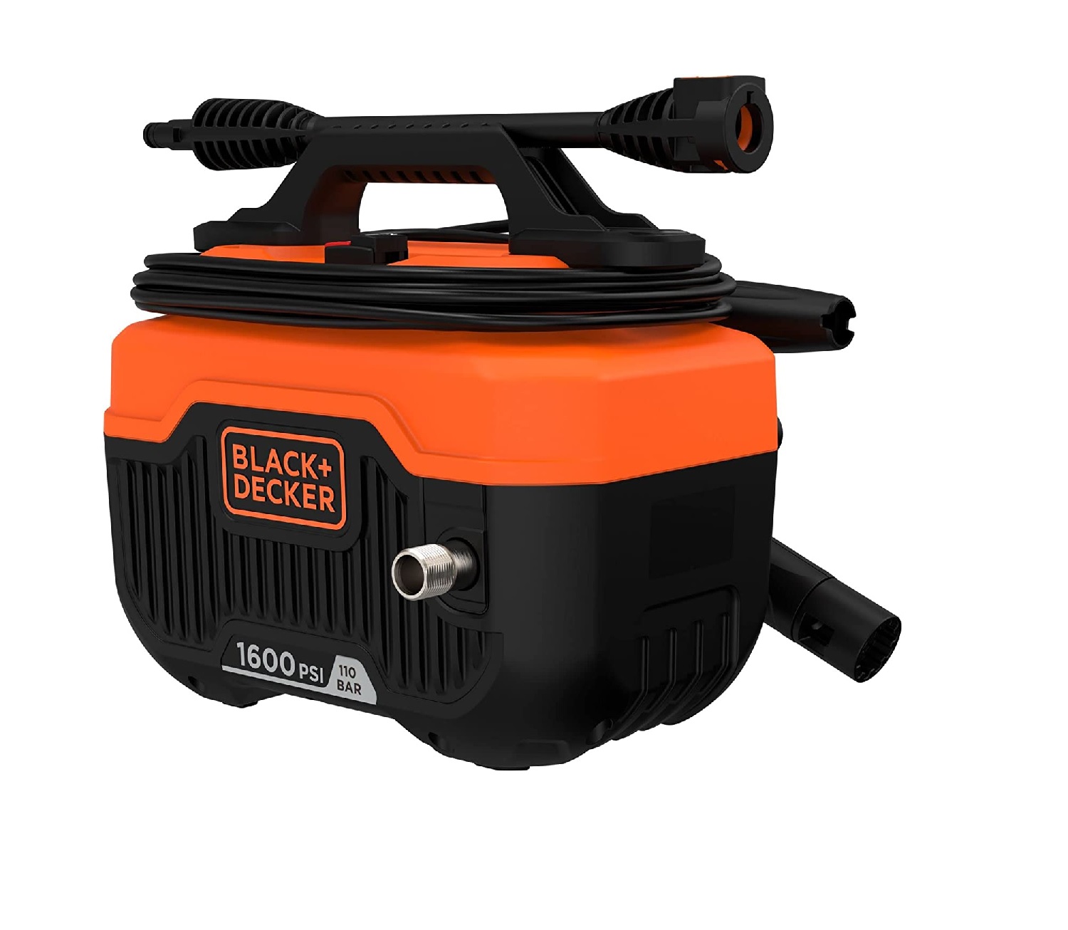 Hidrolavadora Eléctrica Black and Decker 1600 PSI 110 Bar Bepw1600h-b3 color Naranja