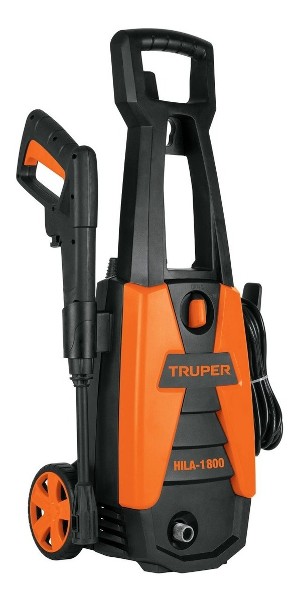 Hidrolavadora Eléctrica Truper HYDRI-2254 color Naranja con Jabonera 1800 Psi