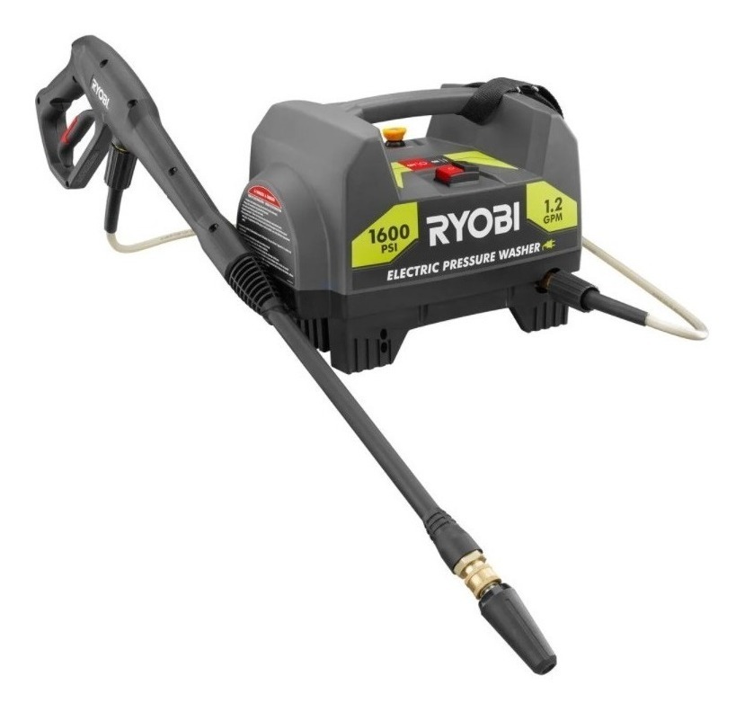 Hidrolavadora Eléctrica Ryobi Con 1600psi De Presión Máxima