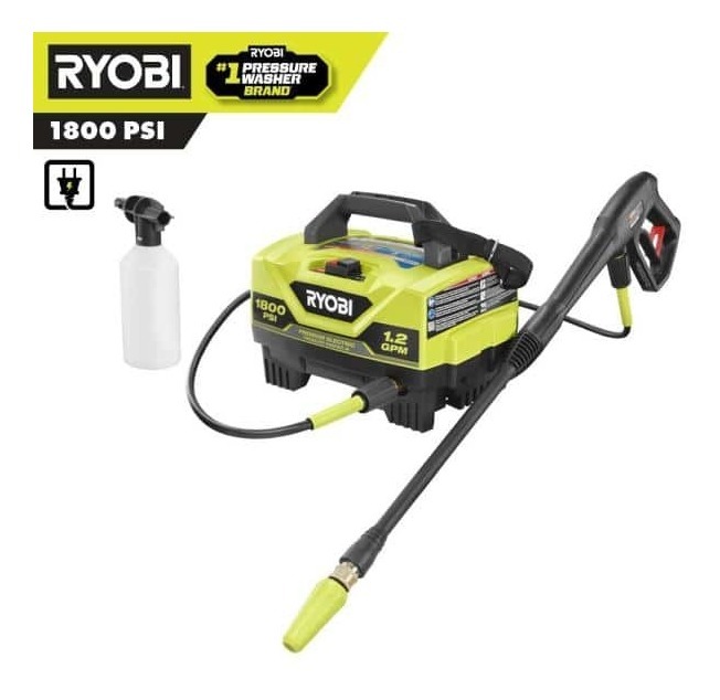 Foto 2 pulgar | Hidrolavadora Eléctrica Ryobi 110v 1800 Psi