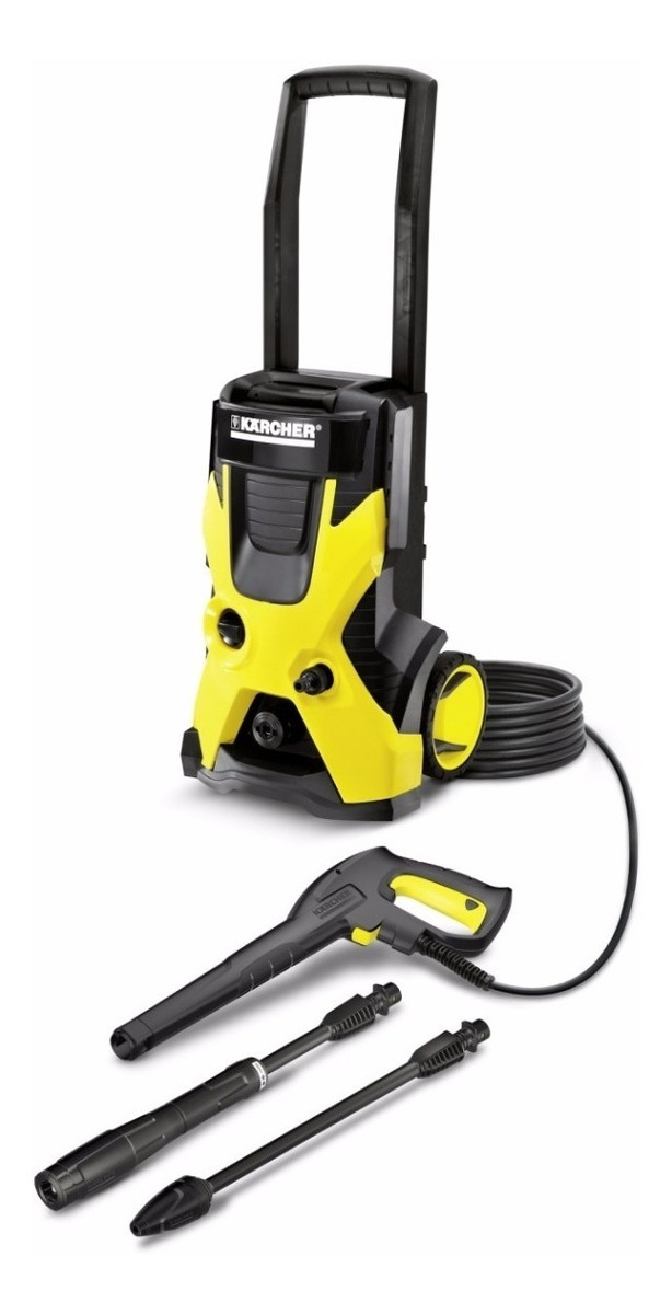 Hidrolavadora Eléctrica Karcher color Amarillo con Accesorios