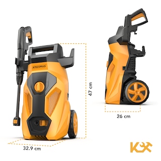 Foto 4 | Hidrolavadora Eléctrica Kingsman HIDROKING2000 color Amarillo 2000 Psi 1600w + Accesorios
