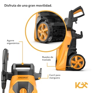 Foto 8 | Hidrolavadora Eléctrica Kingsman HIDROKING2000 color Amarillo 2000 Psi 1600w + Accesorios